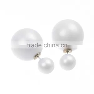 Fashion New Arrival Candy Color Imitation Big Pearl Earrings Women's Jewelry Beautiful Stud Earrings thumbnail-5