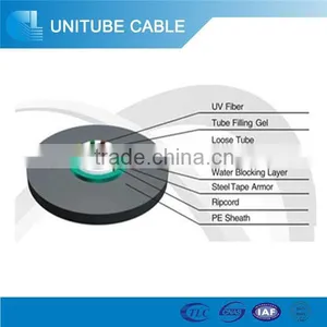 Outdoor Light Duty Armored 2core Optical Fiber Cable Gyxtw thumbnail-2