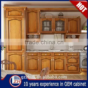 Solid Wood Kitchen Cabinet Wooden Kitchen Cabinet Door thumbnail-3
