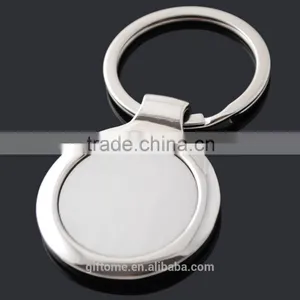 Classic Blank Round Metal Keychain With Custom Box thumbnail-2