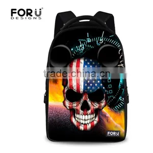 Novelty Skull Backpack,backpack School Bag,color Life Backpack thumbnail-1