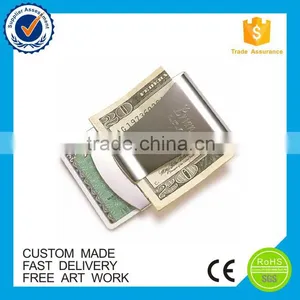 Wholesale High Quality Blank Gold Metal Money Clip thumbnail-2