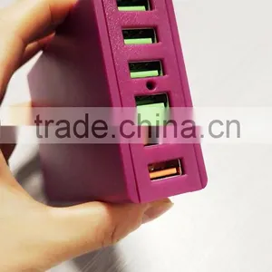 Tuv ce Rohs gs Six Ports 5v 6.2amps 6.8amps Usb Charger With Power Cable thumbnail-5