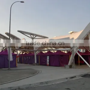 Wind Proof FERRARI PVC Coated Tensile Fabric Architecture Plaza Canopy in Malaysia thumbnail-6