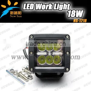 Motorcycle 3" 18W C REE Chips Led Work Light Worklamp for Off-road ATV SUV Mining Truck 1400 Lumen 18w Led Flood Work Light thumbnail-1