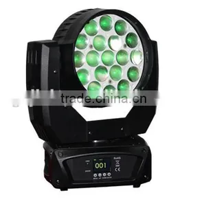 Hight Quality Zoom 19x12w Led Moving Head Light Wash Stage DJ Light For Sale thumbnail-4