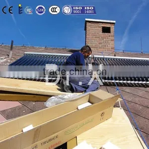 Parabolic Heat Pipe Vacuum Solar Collector With Solar Keymark Approved for Sale thumbnail-1