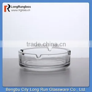LongRun Hotel Accessories Crystal Glass Round Customer Ashtray Cigarettes Glass Ashtray thumbnail-1