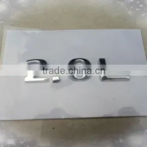 2.0L Truck Plastic Chrome Letters thumbnail-2
