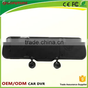 Bluetooth Dual Camera Mirror Car Dash Cam thumbnail-2