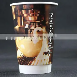 Best Seller Fancy Tea Cups Double Wall Black Paper Coffee Cup thumbnail-4