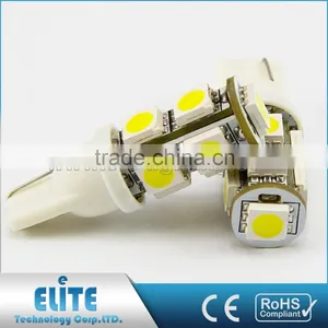 High Intensity Ce Rohs Certified Super White Light Bulb 12V T10 W5W 5050 5 Smd Led Wholesale thumbnail-2