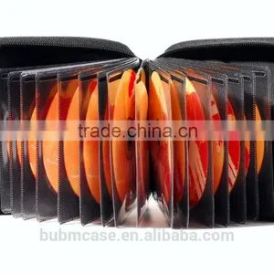 Green BUBM 32 Capacity PU Leather Cover CD Case CD Box DVD Case CD-ROM Holder Car Disc Case thumbnail-4
