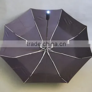 Cheap Foldable Automatic Umbrella LED Umbrella Handle thumbnail-5