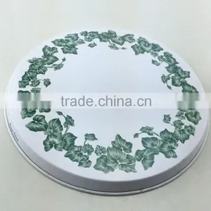 2015 Dongguan Top Grade Round Metal Tin Serving Tray for Household thumbnail-2