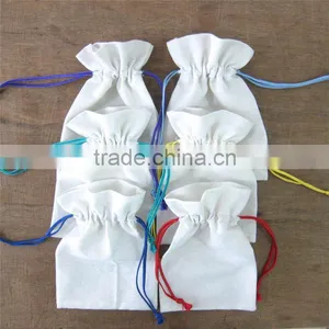Wholasale Printed Muslin Cotton Drawstring Bag thumbnail-5
