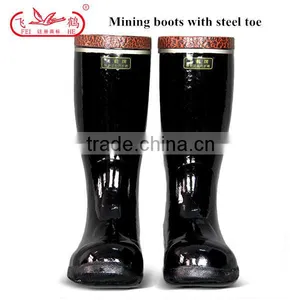 Steel Toe High Heel Rubber Safety Boots Mens thumbnail-2