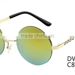YWGX FDA CE UV400 Certification Restoring Ancient Ways Round Frame and Lens Sunglasses thumbnail-4