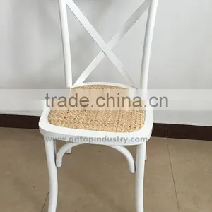 Cross Back Stacking Chair thumbnail-1