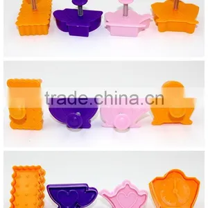 Spring Press Cookie Cutter Type Biscuit Mold Suit With TEA-TIME Serious thumbnail-4