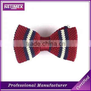 Wholesale Various Designs Silk/polyester Cheap Knitted Bow Tie for Men thumbnail-1