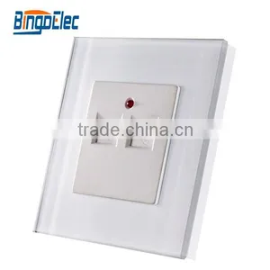 Toughened Glass Panel Universal Wall Socket Usb Charger thumbnail-1