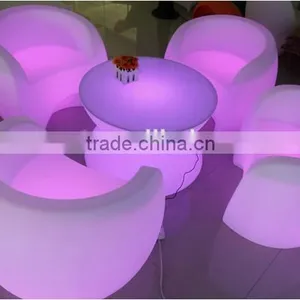 Modern Sofa Furniture / Night Club Plastic Sofa Set/ Led Glowing Sofa thumbnail-5