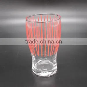 High Quality Highball Glass With Color Lines thumbnail-2