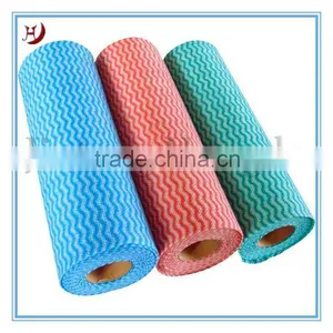Disposable Spunlace Nonwoven Cleaning Cloth Roll thumbnail-1