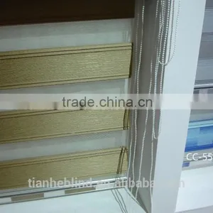 Office Motorised Pleated Zebra Blinds, Rainbow Fabric thumbnail-1