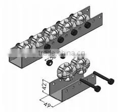 JY-2047|GB Standard PM Material Roller Track|Universal Metal Plate Sliding Track thumbnail-2