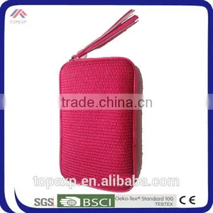 Female Solid Color Crochet Small Wallet thumbnail-3