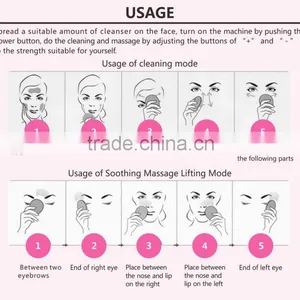 BP-1068 Sonic Silicone Face Brush, Gentle Exfoliator & Scrubber, Pore Cleanser Rechargeable IPX7 FULL WATERPROOF thumbnail-6