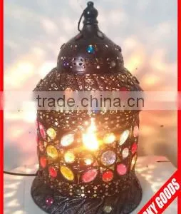 House Shape Small Gift Moroccan Style Lanterns for Indoor Table Decoration thumbnail-1