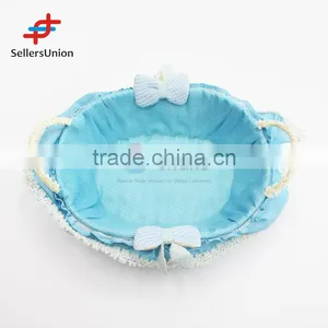 2017 No.1 Yiwu Agent Hot Sale Export Commission Agent Promotional Blue Oval Basket/Flower Basket thumbnail-1