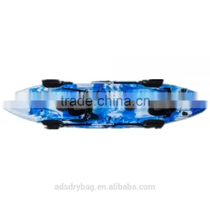 Best Seller High Quality LLDPE Double Sit on Top 2 +1 Seater Pedal Angling Fishing Kayak thumbnail-1