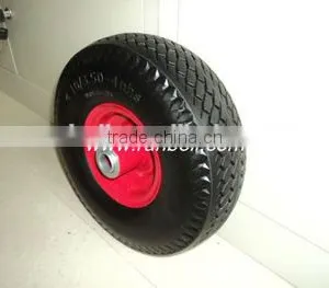 10'' Galvanized PU Trolley Sack Truck Wheel Puncture Proof 4.10/3.50 - 4 thumbnail-1
