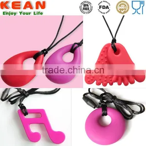 2016 Shenzhen Supplier Soft on Babies Gums 15 Colors for Option Silicone Pendant Teether thumbnail-5