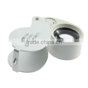40X 25mm POWER JEWELER LOUPE LED LOOP MAGNIFIER MAGNIFING GLASS LIGHTED thumbnail-1
