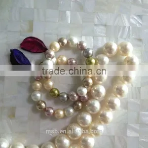 Loose Round Imitation Pearl Multicolor for Bacelet Pendant Necklace thumbnail-1