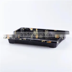Blister Food Safety Rectangle Square Large Plastic Sushi Food Serving Tray thumbnail-3