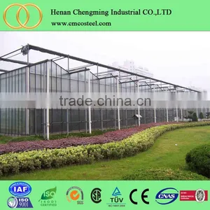 Hot Sale 8mm/10mm PC Sheet Greenhouse Industrial Greenhouse for Vegetable thumbnail-1