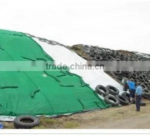 Black/silver or Green/white Silo Cover for Agriculture thumbnail-1