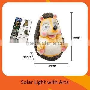 Solar Powered Animal Hedgehog Shaped Polyresin Garden Led Light thumbnail-2
