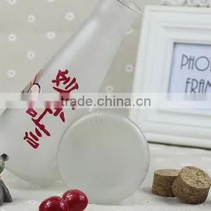 250ml Frosted Glass Bottle Frosted Juice Glass Bottle Frosted Milk Glass Bottle With Cork Lid thumbnail-5