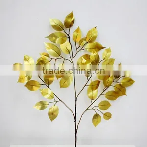 SJ070913 Banyan Ficus Tree Branches and Leaves Wholsale Silk Tree Leaf thumbnail-1