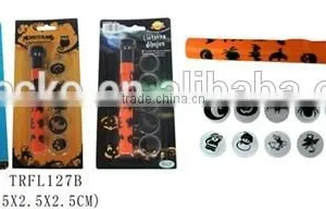 Hot Sale Halloween Children Plastic Logo Projector Flashlight thumbnail-1