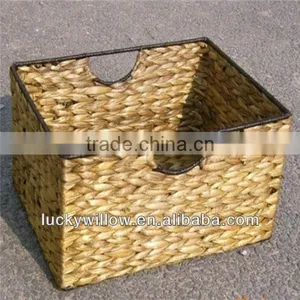 3pcs Rectangle Seagrass Storage Basket for Garden thumbnail-1