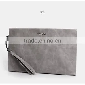 Genuine Leather Men's Wallet Clutch Bags Money Phone Bags For Men Purse thumbnail-4