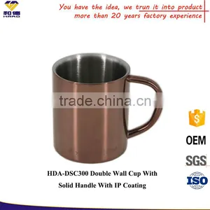 Double Wall Color Stainless Steel Coffee Cup thumbnail-1